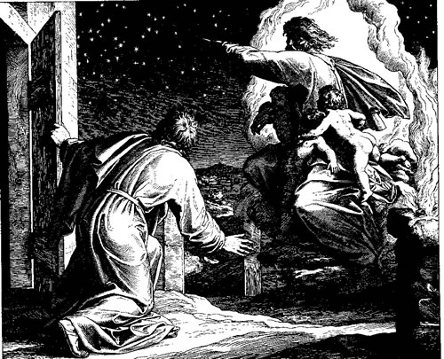 Lord instructing Abraham to count the stars