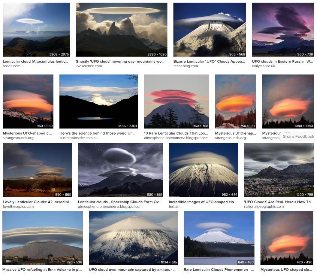 UFO Lenticular Clouds